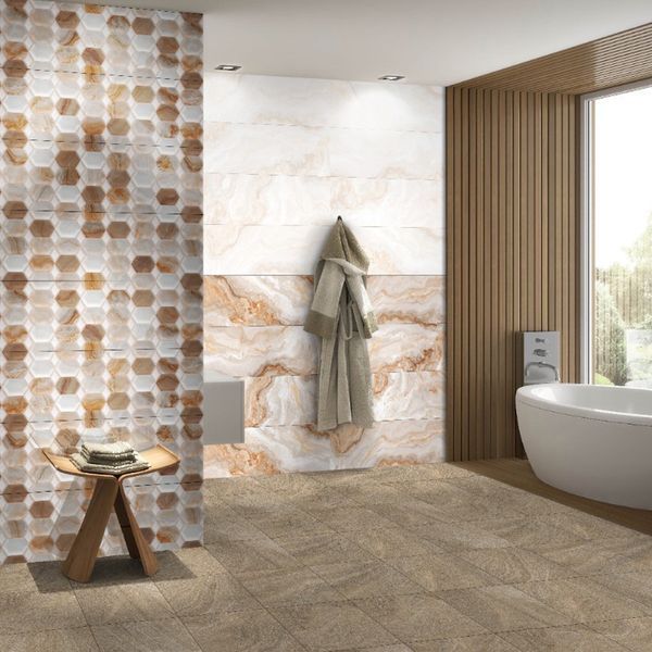 Плитка Ceramica Deseo Arabesque Beige Dark 30х90см 534650 фото