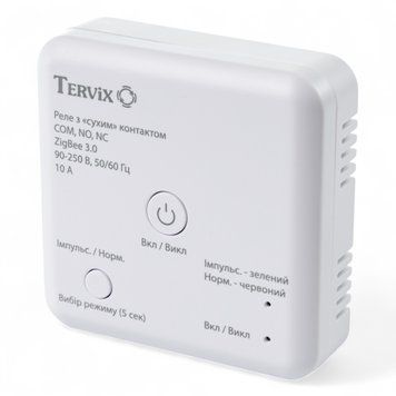 431181 Розумний перемикач Tervix Pro Line ZigBee Dry Contact On/Off (реле з "сухим" контактом) 4174 фото