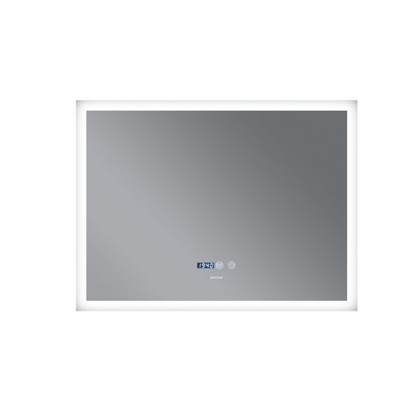 Дзеркало MIXXUS FLAT MR04-100x60 з LED Touch, Anti-fog, димером, рег. яскравості, годинником (MI6008) 5d84213e-458d-42ff-83b0-4b1e70f3bb68 фото