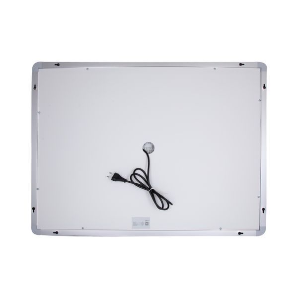 Дзеркало настінне Mideya (MI1) 800х600 мм, прямокутне з LED-підсвіткою Touch, антизапотіванням, димером Qtap QT2078F904W фото
