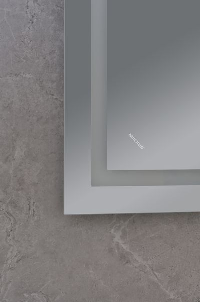 Дзеркало MIXXUS WARM MR02-80x60 з LED Touch, Anti-fog, димером, рег. яскравості, годинником (MI6004) 29f9b78d-b8f4-4ee6-870e-602887f8152d фото