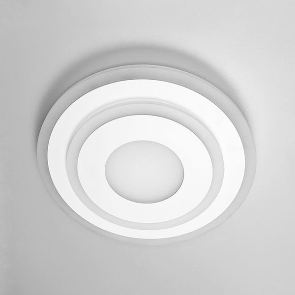 Світильник настінно-стельовий LED LineF 2245-250 WT білий круглий &Oslash; 25 см матовий розсіювач 3 режими 2245-250 WT фото