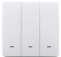 438021 Розумна клавішна кнопка-вимикач Tervix Pro Line ZigBee Push Button (3 клавіші), на батар. 4300 фото