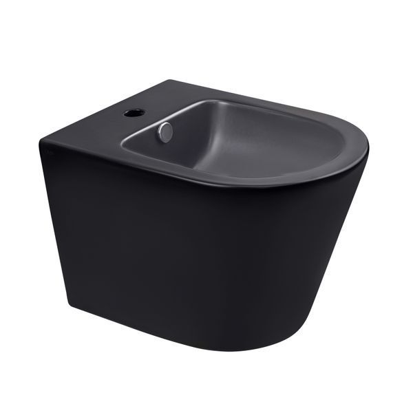 Біде підвісне Scorpio 515x360x345&nbsp;мм, Matt Black QT1455053FMB Qtap QT1455053FMB фото