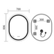 Дзеркало MIXXUS PREMIUM ELLIPSE MV05-90x70-REVERSE з LED Touch, Anti-fog, димером (3-6,5kK) (MP6644) b12d7924-8806-4c22-8e61-fee3277d92b3 фото 8