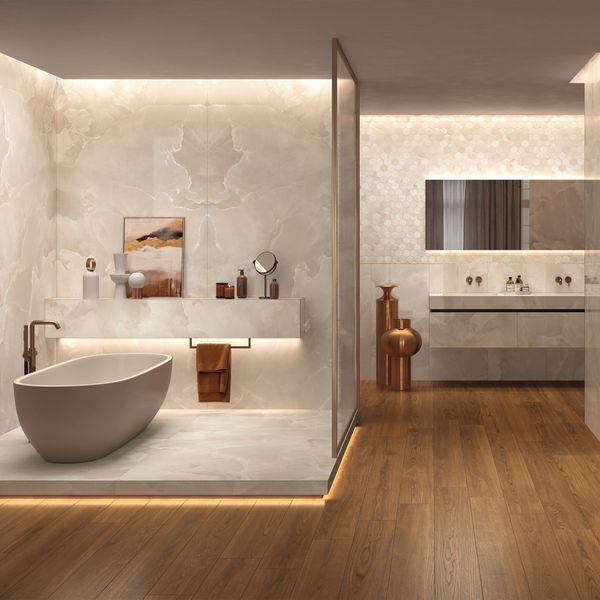 Керамограніт Mirage Onyce Coconut ON 01 PRL SQ 120x120 см 582543 фото