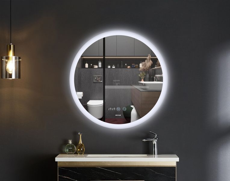Дзеркало MIXXUS PLAIN MC10-60 з LED Touch, Anti-fog, димером, рег. яскравості, годинником (MI6013) 8fe5a6ee-7d4d-4aab-b1be-a8c11e545cd9 фото
