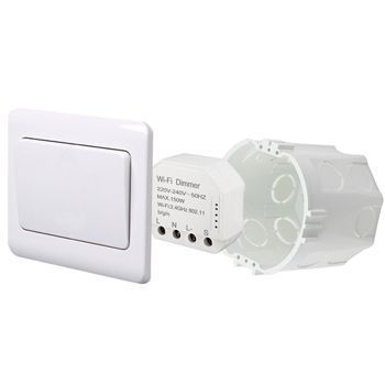 436421 Розумний вимикач - регулятор Tervix Pro Line WiFi Dimmer (2 клавіші) 4076 фото