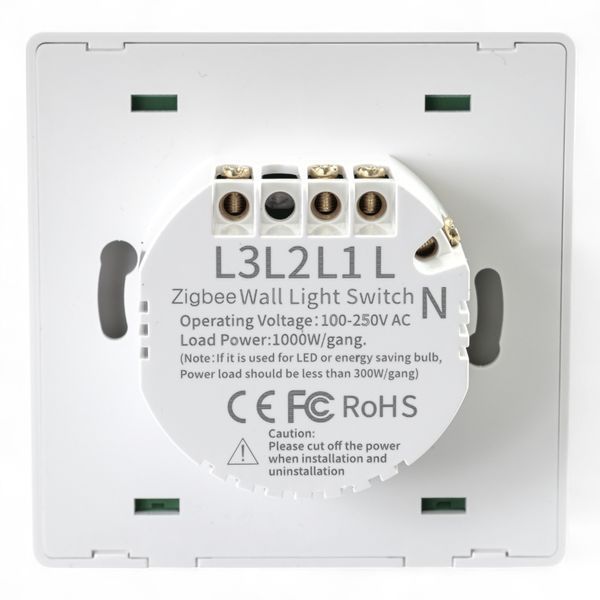 432111 Розумний клавішний вимикач Tervix Pro Line ZigBee Push Switch (1 клавіша), без нуля 4138 фото
