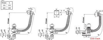 Сифон для ванни 800 B K/K Хром 17efa2be-4a1d-467b-b6b7-e7c9492af73b фото