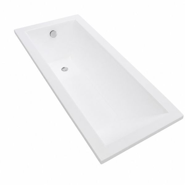 Комплект: вбудована ванна VBI GRAPPA 170x70 + сифон CHROME + ніжки VBI-071617KIT фото