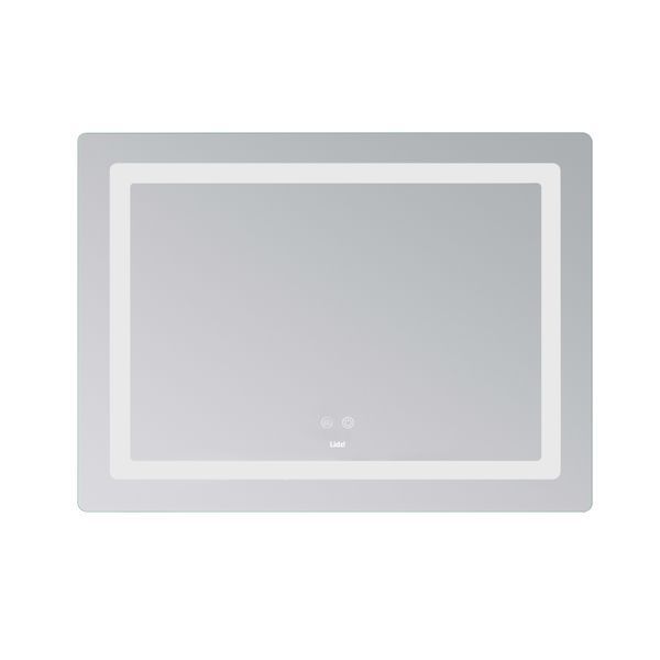 Дзеркало настінне Kubis (KU2) 900х700&nbsp;мм, прямокутне, з LED-підсвічуванням Touch, антизапотіванням, димером, рег. яскравості Lidz LD78LF904907048452 фото