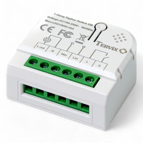 432121 Розумний вимикач Tervix Pro Line ZigBee Switch (1 клавіша / розетка) 4088 фото