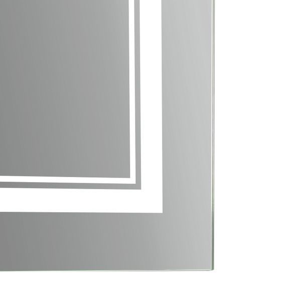 Дзеркало настінне Cardinal (CA1) 700х500 мм, прямокутне, з LED-підсвіткою Touch, антизапотіванням, димером, рег. темп. кольору (3000-6500K), Qtap QT0478C5070 фото