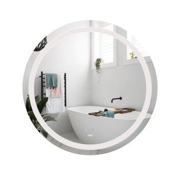 Дзеркало настінне Aria (AR1) R800 мм, кругле, з LED-підсвічуванням Touch, антизапотіванням, диммером, рег. яскравості Lidz LD78LR800 фото