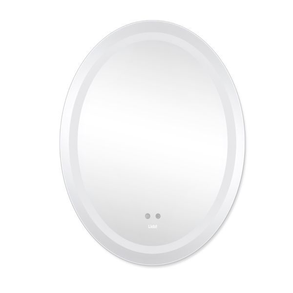 Дзеркало настінне Vida (VI1) 700х500 мм, овальне, з LED-підсвічуванням Touch, антизапотіванням, димером, рег. яскравості Lidz LD78LF5070 фото