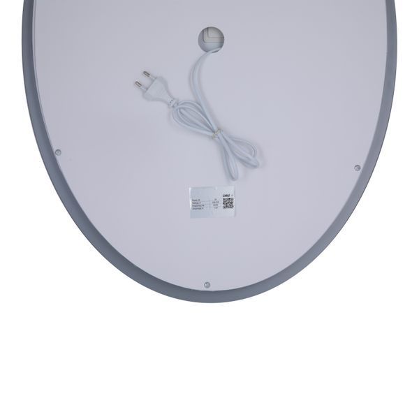 Дзеркало настінне Vida (VI1) 700х500 мм, овальне, з LED-підсвічуванням Touch, антизапотіванням, димером, рег. яскравості Lidz LD78LF5070 фото