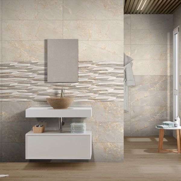 Плитка Ceramica Deseo Versace Crema 30х90 см 534659 фото